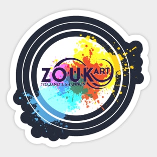 ZOUK ART Circule of Zouk White Sticker